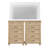 Ciccarelli 53.6" W 10-Drawer Solid and Manufactured Wood Double Dresser-725695444