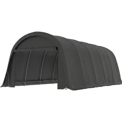 Heavy Duty Portable Car Canopy 12X23.6 Ft With Upf50+ Pe Cover And Spiral Stakes For Secure Outdoor Storage 23.6 By 12 Carport Placement