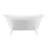 67'' Streamline Clawfoot Soaking Acrylic Bathtub With Drain, Clawfeet, and Bamboo Tray-14879743-14879728