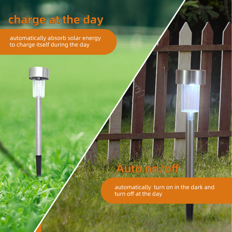 Low Voltage Solar Powered Integrated LED Metal Pathway Light Pack