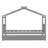 Space-Saving Wooden House Bed With Pull-Out Trundle For Sleepovers-2114032332-2114032334