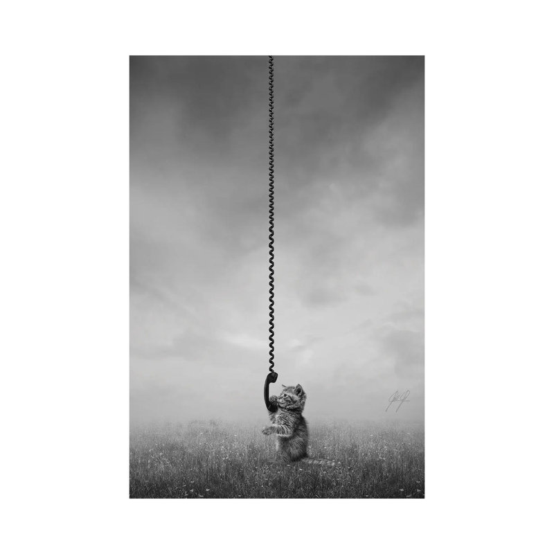 Phone Home by Kathrin Federer - Wrapped Canvas Print, 20.32 cm H x 30.48 cm W