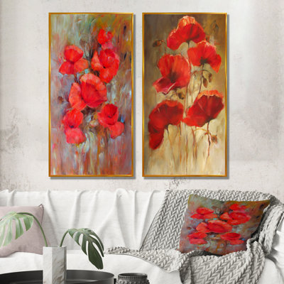 Red Blooming Poppies VII 20615