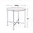 Round End Table with X-Shape Support