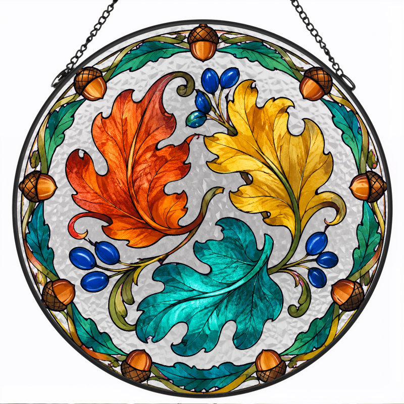 Plants & Flowers Window Panel, H 12 po
