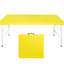 Table pliante portative jaune 4Ft