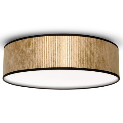 Tres Plisado Flush Mount