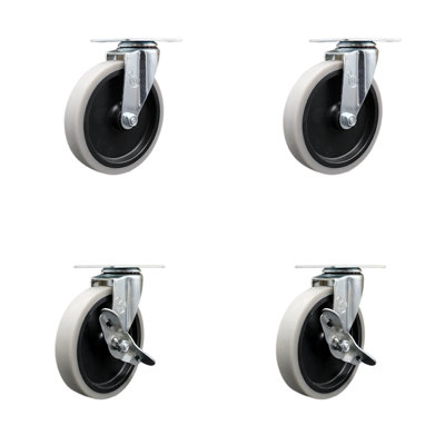 4-Piece Thermoplastic Caster Set