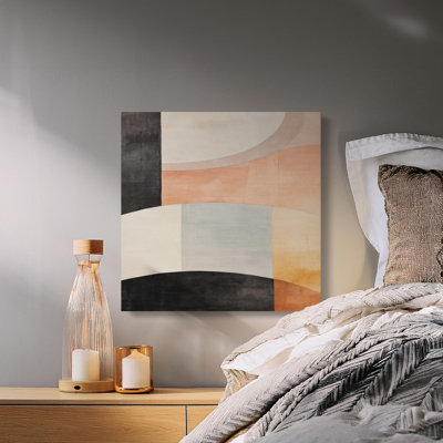 Abstract Shapes Canvas Wall Art, Modern Gallery Wrapped Print, Ready to Hang, Archival Inks, Home Decor Canvas Art