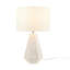 Lampe de table moderne et contemporaine, lampe de table en résine 23 po avec texture de faux bois, lampe de table