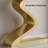 Modern 39.4" White & Gold Curved Console Table with Sintered Stone Top Half Moon Shape