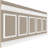 40'' H x 94.5'' W x 0.5'' D Wainscot Panelling