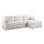 Canapé modulaire modulaire en chenille avec jupe amovible-1833422054