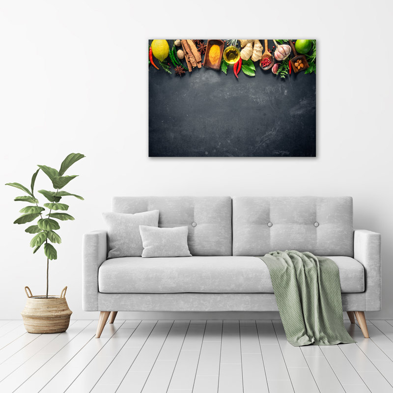 Herbs And Spices - Wrapped Canvas Print