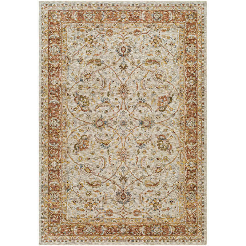 Oriental Indoor Rug, Rectangle 5' x 7'5"