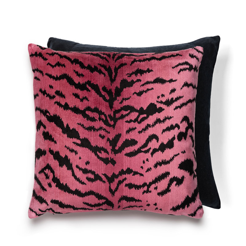 Wild Glamour Euro Pillow Cover & Insert, Red/Black