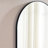 Wall Mirror 36*22 Inch Black Metal Framed Arched Mirror Metal Framed Mirror Round Vanity Mirror Dressing Mirror, For Bathroom, Living Room, Bedroom Wall Decor(Horizontal & Vertical)-667708584