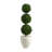 42'' Faux Boxwood Topiary in Clay Planter