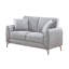 Ensemble de canapé et causeuse 2 pièces, 2 coussins, toile de jute-111572377