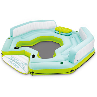Salon d'eau gonflable Intex Seascape Island avec glacière et dossiers intégrés