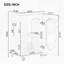 Meuble-lavabo de 20 po avec lavabo, meuble-lavabo avec tablette à deux niveaux, tablette réglable-1715038486