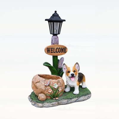 Corgi Dog Planter Garden Decor