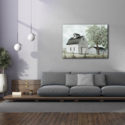 «Back Country Barn» par Cindy Jacobs, Ophelia & Co., art mural sur toile, 34 po x 26 po