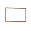 Miroir de salle de bain 48 po x 32 po rectangulaire moderne surdimensionné avec cadre en noyer-125568423-125568428