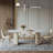 Light luxury stone table and chair combination
