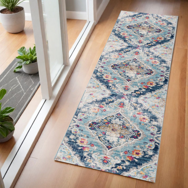 2? X 6? Tapis oriental bleu