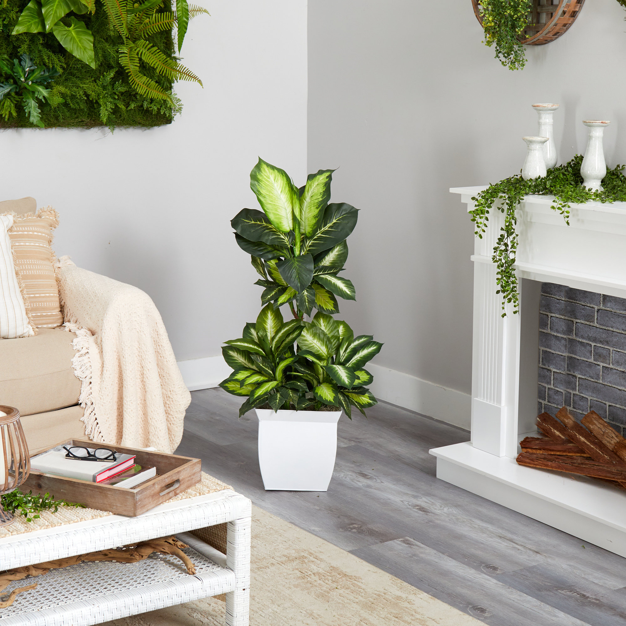 Primrue 46" Artificial Foliage Plant in Planter | Wayfair