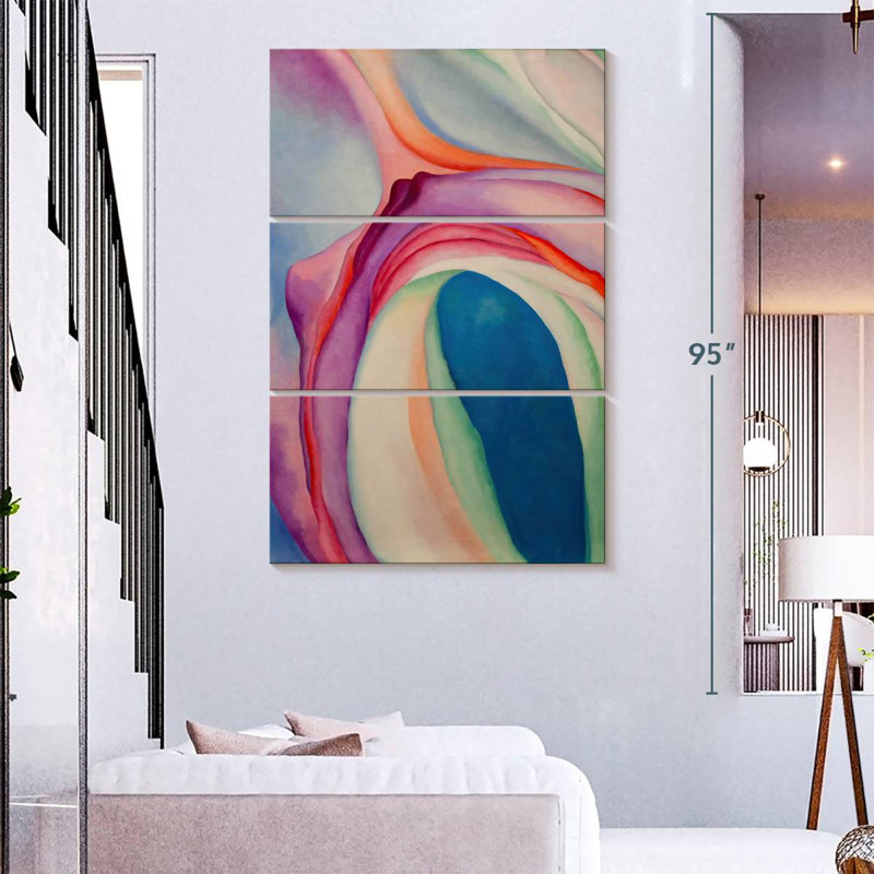 Avery musique rose et bleu II, H 74 po x l 48 po