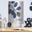 «Kindness Navy Gold Leaves» par Cindy Jacobs, art mural en métal-1378742434