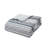 Gray/Black Microfiber 3 Piece Quilt Set-554568053