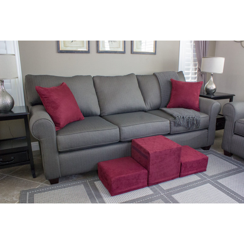 Escalier pour animal 2 marches, Pinot noir (rouge)