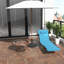 Chaise longue pliante Outsunny avec dossier inclinable, siège en filet respirant et appui-tête pour la plage, la cour et le confort du patio