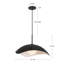 Kirby 22-in Black Pendant