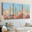 Sunny Saguaro I  -Custom Wrapped Gallery Canvas - 3 Pieces-117254888