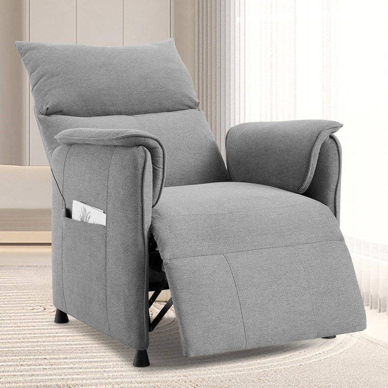 Power Lift Recliner Chair with Remote - Electric Recliner with Padded Backrest & Side Pockets - Living Room Chair with Rocking Function - Recliners on Clearance for Elderly