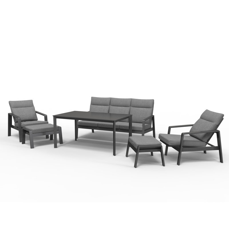 LG Outdoor Santorini dusk 5 seat lounge dining set