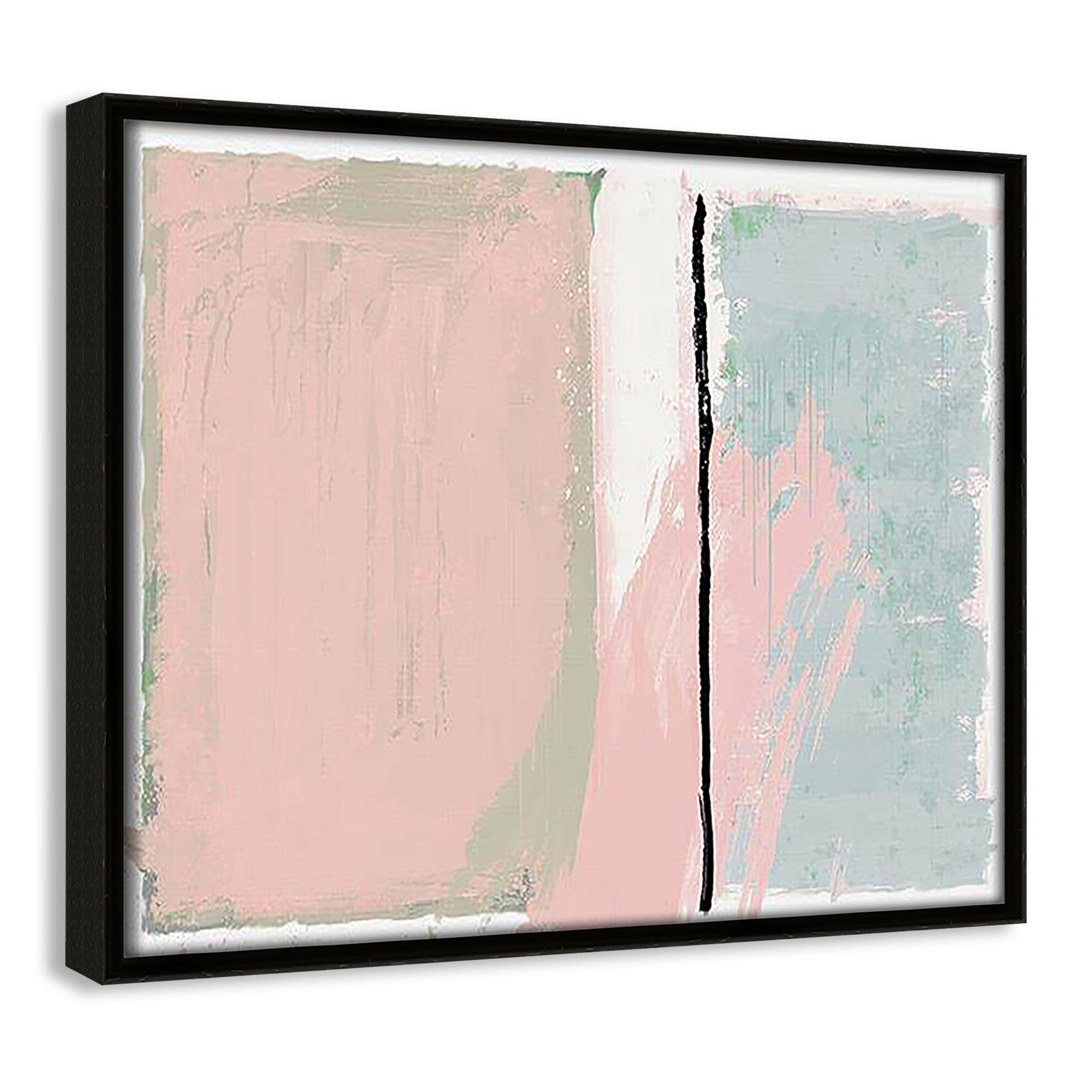 Pastel Opulance by Casa Fine Arts, Espresso Floater Framed, 9.5" H x 11.5" W x 2" D, No Mat