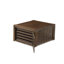 L'ensemble de cuisine Mid-Century 14 pièces comprend une table de cuisine rectangulaire extensible, 1 table basse et 12 chaises de salle à manger en tissu de polyester, noyer antique-933356767-921770287-921770280
