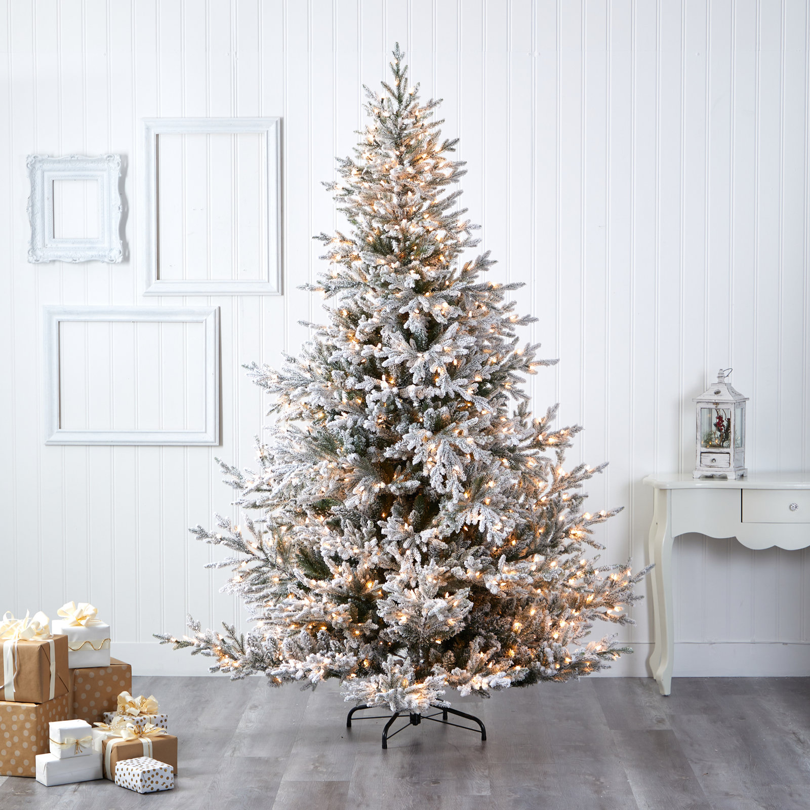 Lighted Artificial Christmas Tree, 8' H