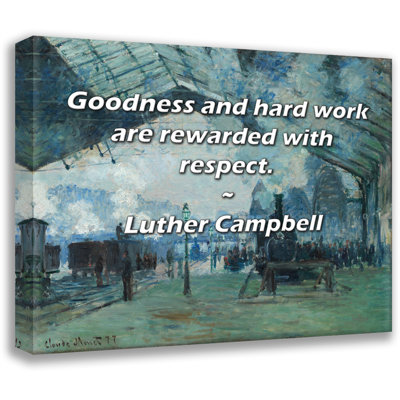 Astoria Grand Gallery Wrapped Canvas By Luther Campbell: "Goodness and hard work are rewarded with re