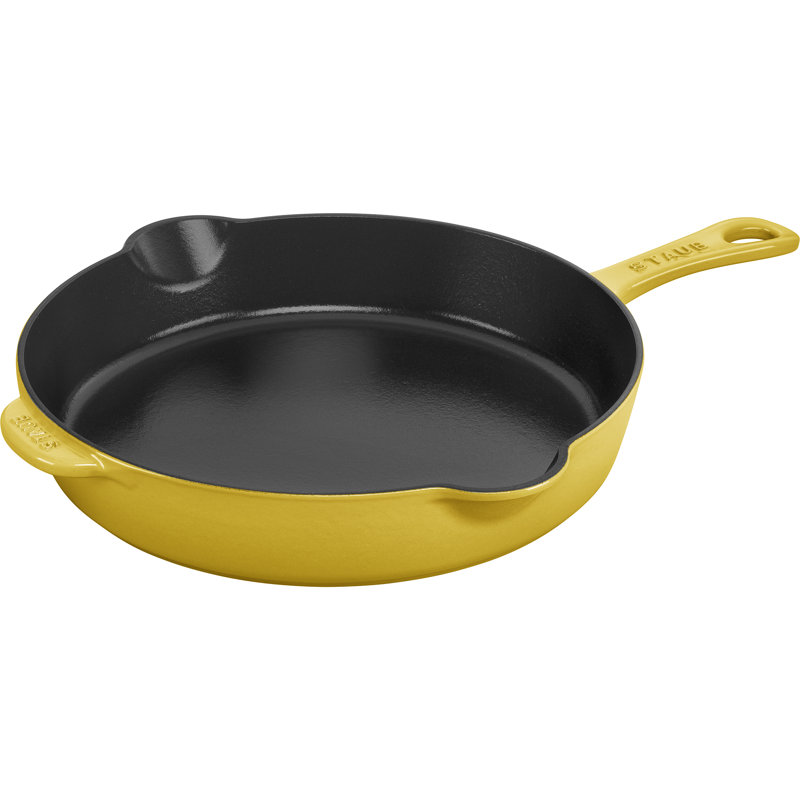 Pans Cast Iron Traditional Deep Frypan, Citron, 11"