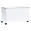 Coffre de rangement coffre de rangement en bois de pin massif blanc 70L