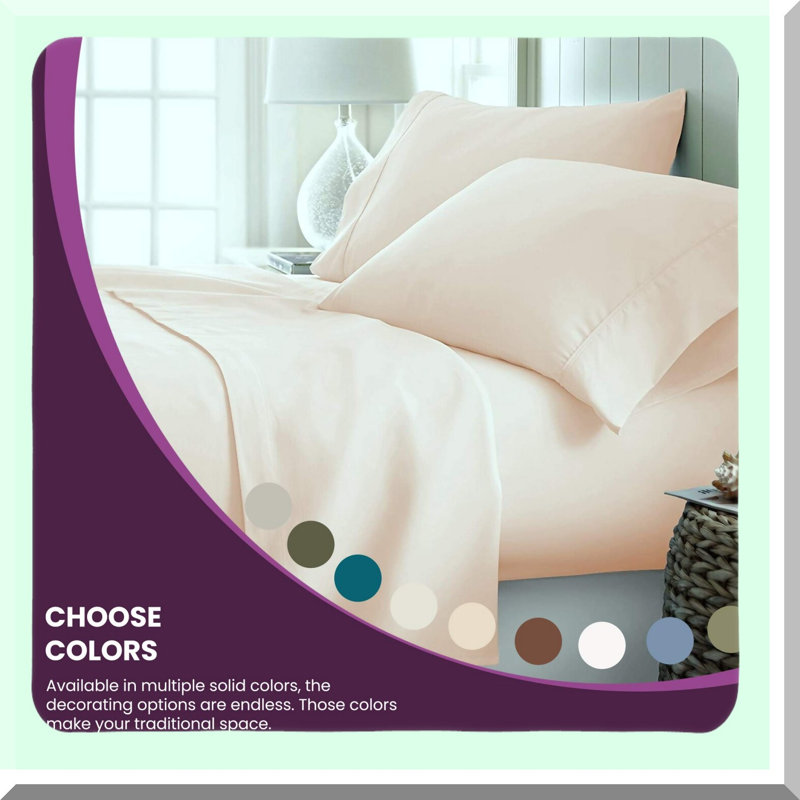 Luxury Burgundy Cotton Twin Sheet Set - 300 Thread Count, Deep Pocket Soft Bedding Set for Cozy Nights, Breathable & Durable Sheets