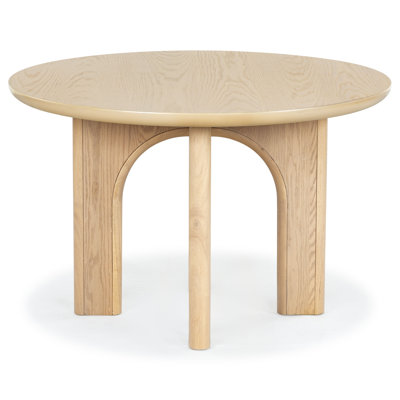 Round Wood Dining Table by Latitude Run