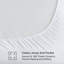Protège-matelas matelassé en coton percale blanc matelassé-20870040