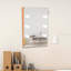 Miroir de salle de bain rectangulaire avec lumières